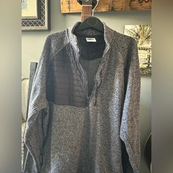 NRA Gray Quarter-Zip Fleece Sweater - Picture 3 of 5